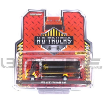 greenlight collectibles 64 ups delivery van united parcel service with flames  2019  road cars utility