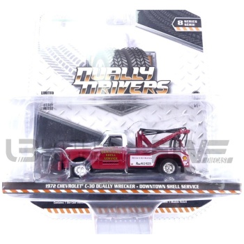 greenlight collectibles 64 chevrolet c30 dually wrecker downtown shell service  1972 road cars 4x4 and suv