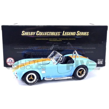 shelby collectibles 18 shelby 427 s/c  gulf colors  1965 road cars convertible