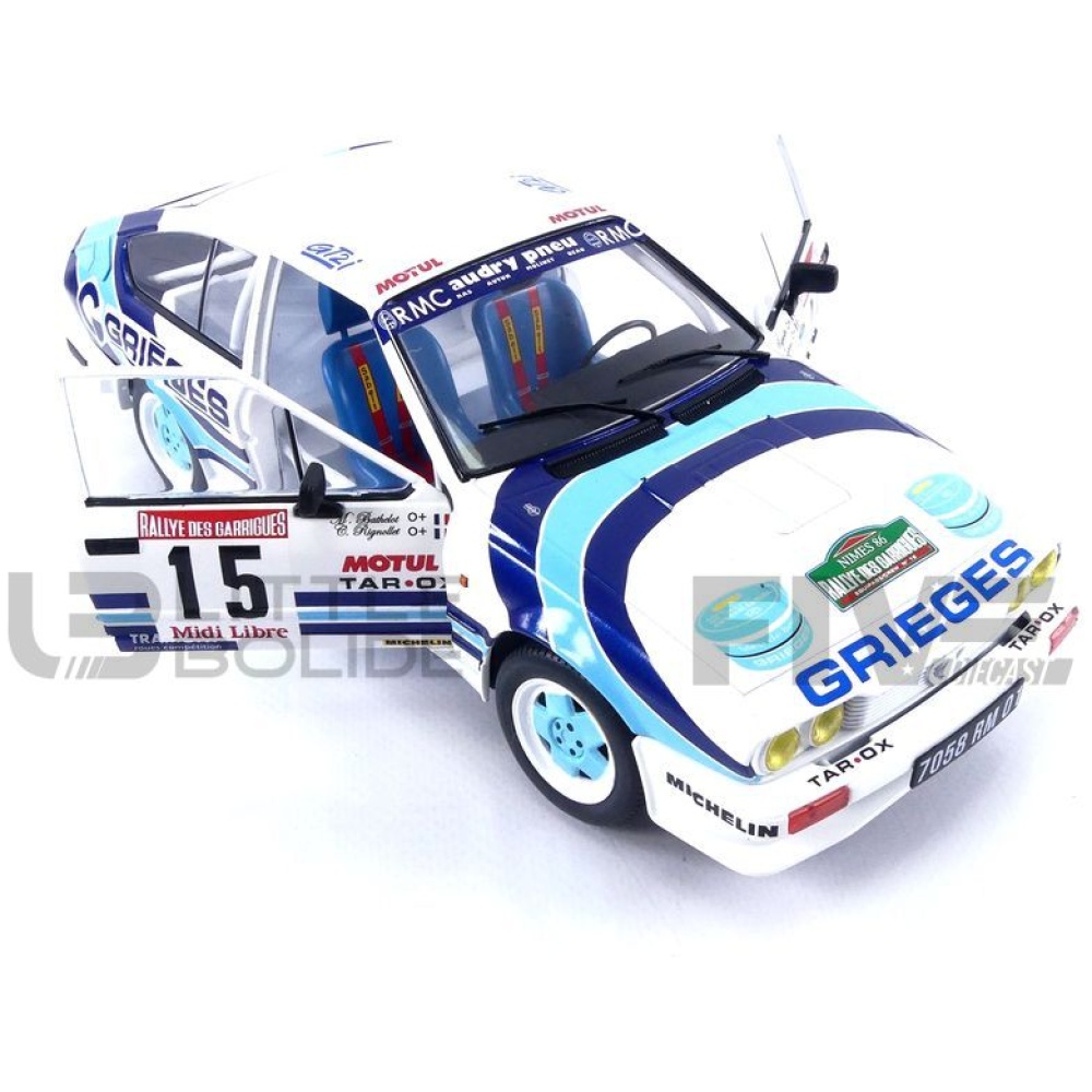 solido 18 alfaromeo gtv6  rallye des garrigues 1986 racing cars rallye