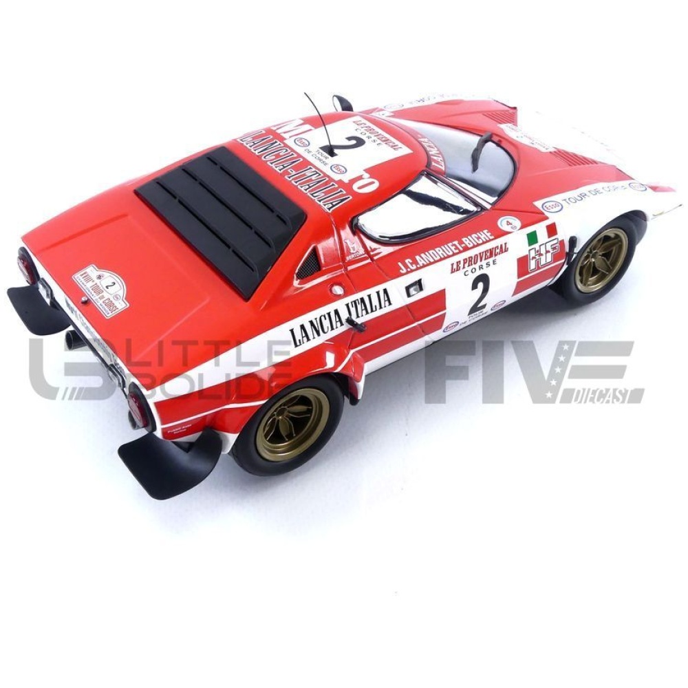 minichamps 18 lancia stratos  winner tour de corse 1974 racing cars rallye
