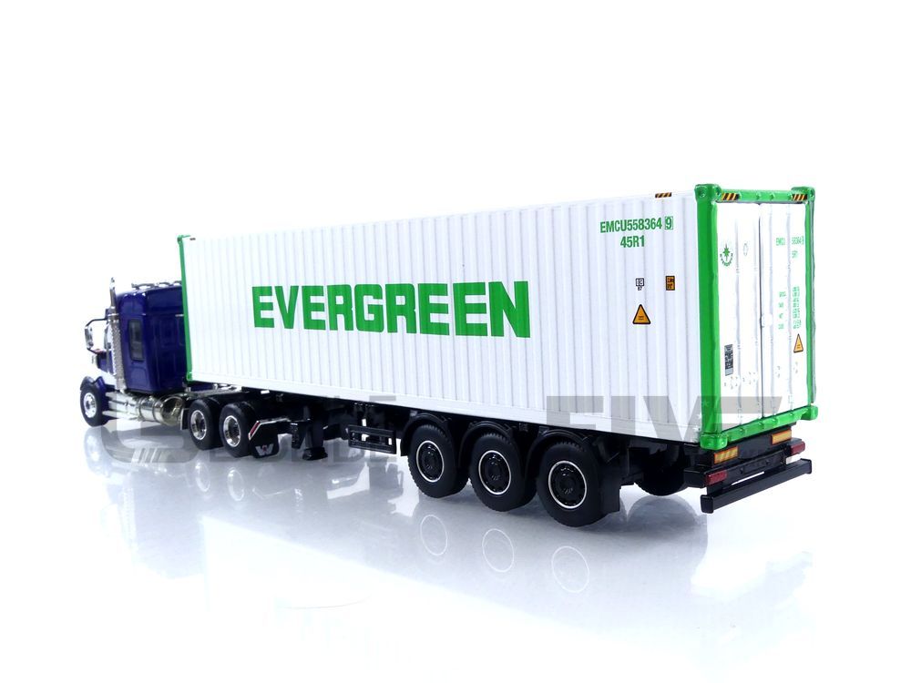 MINI GT 1/64 - WESTERN STAR 49X with Container 40 FT Evergreen