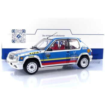 solido 18 peugeot 205 rallye 1.9l schwab collection  1990 racing cars rallye