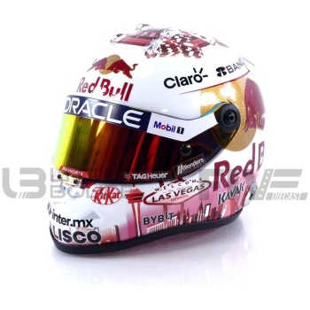 mini helmet 2 casque sergio perez  las vegas gp 2023 racing cars formula 1