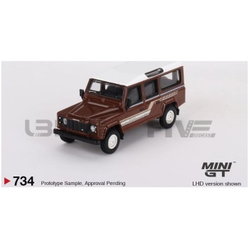mini gt 64 land rover defender 110 county station wagon  1985 road cars 4x4 and suv