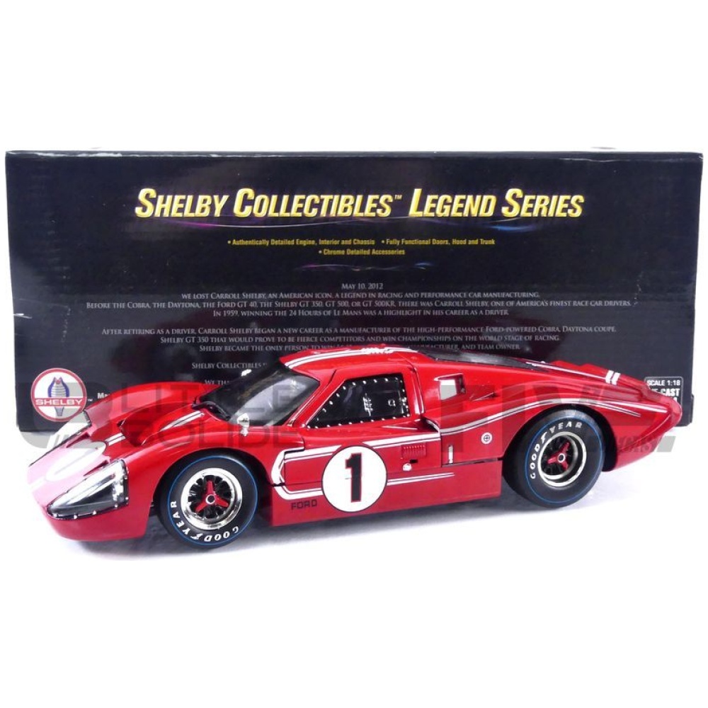 SHELBY COLLECTIBLES 1/18 – FORD GT 40 Mk IV – Winner Le Mans 1967 