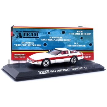 greenlight collectibles 43 chevrolet corvette agence tous risques / the ateam movie and music
