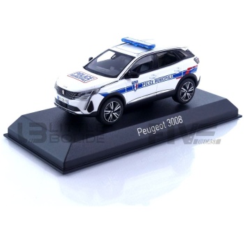 norev 43 peugeot 3008 police municipale  2023 road cars military and emergency