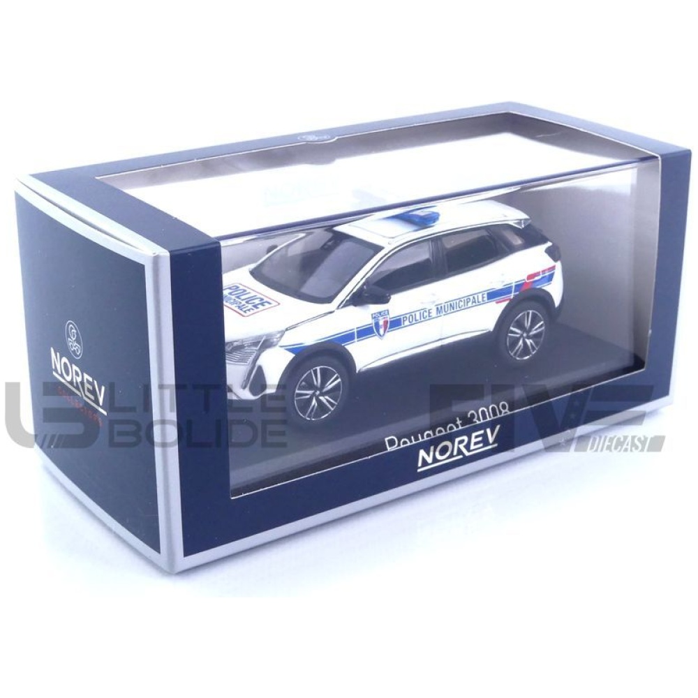 473948 – NOREV 1/43 - PEUGEOT 3008 Police Municipale - 2023 - Five