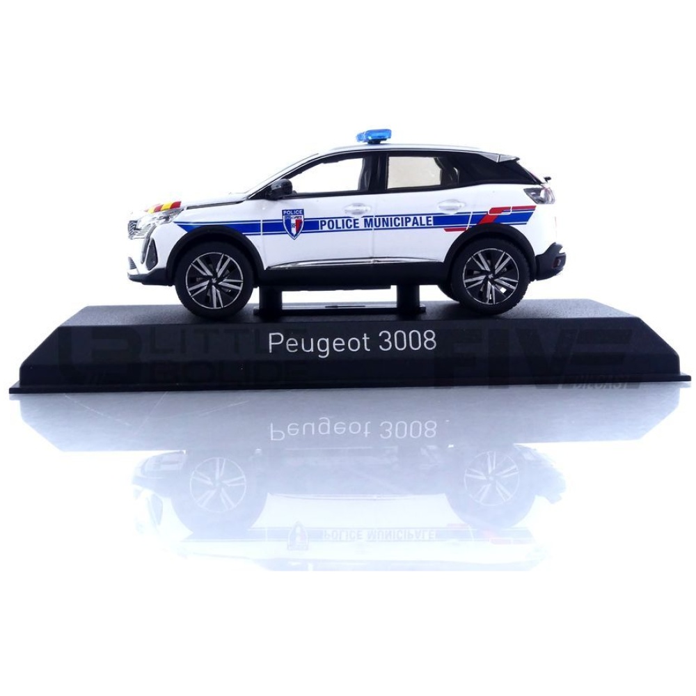 473949 – NOREV 1/43 - PEUGEOT 3008 Police Municipale - 2023 - Five