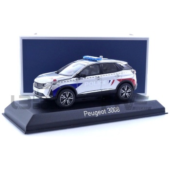 norev 43 peugeot 3008 police nationale  2023 road cars military and emergency