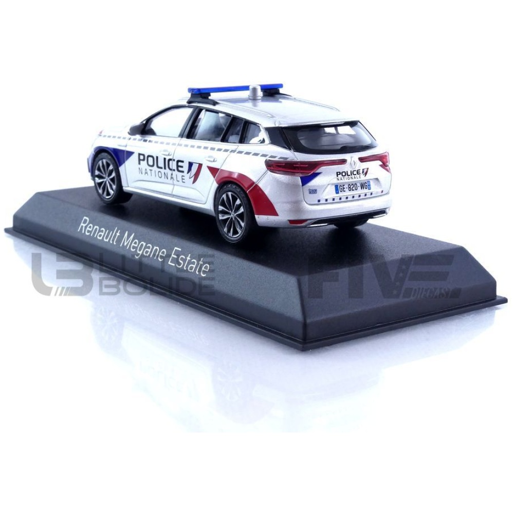 norev 43 renault megane estate police nationale  2022 road cars military and emergency