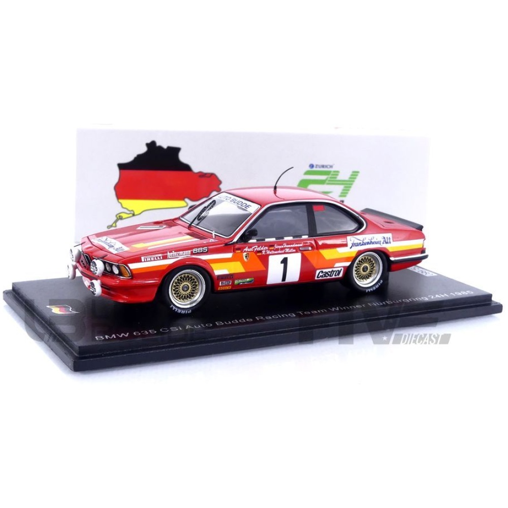 SPARK 1/43 – BMW 635 CSi – Winner Nurburgring 1985 - Five Diecast