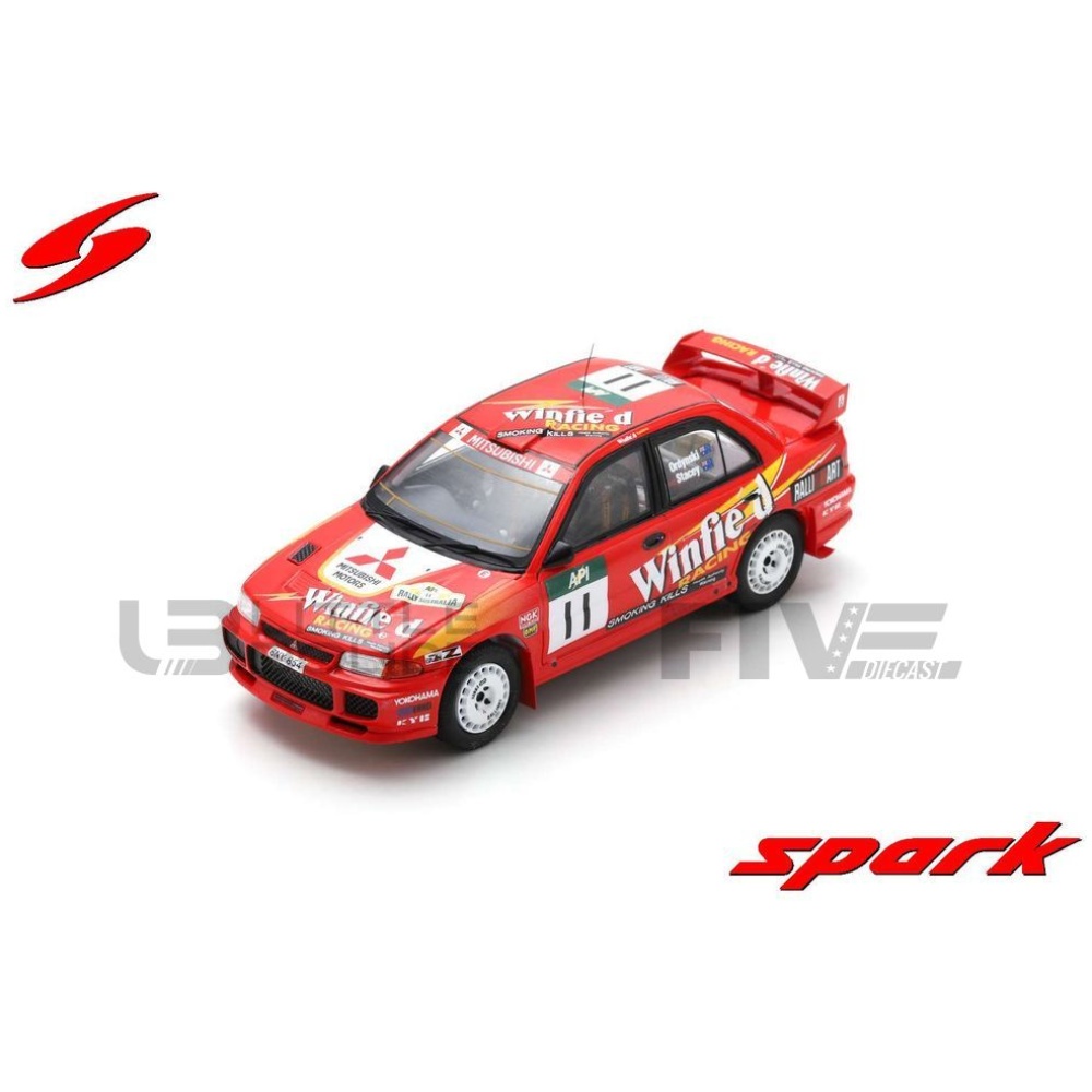 spark 43 mitsubishi lancer evolution iii  rally australia 1997 racing cars rallye