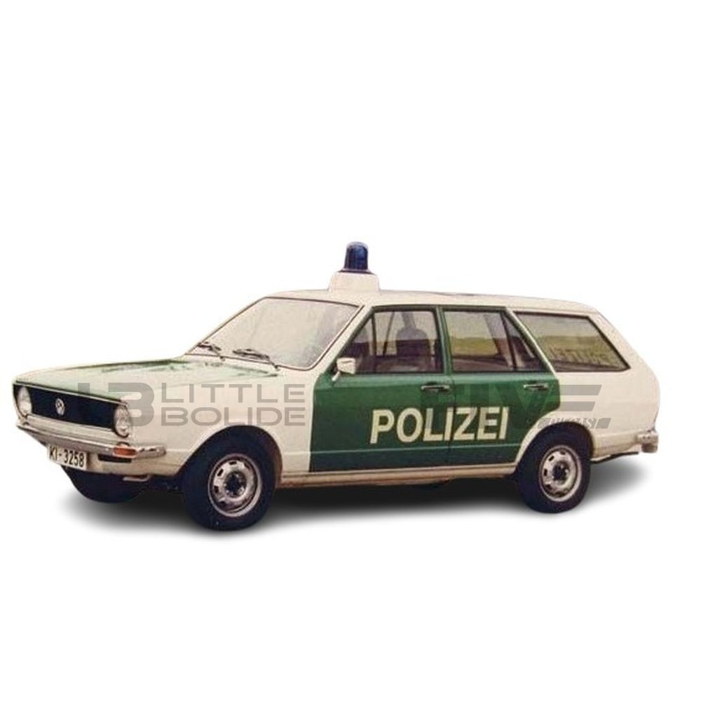 minichamps 18 volkswagen passat variant  police allemande  1980  road cars military and emergency