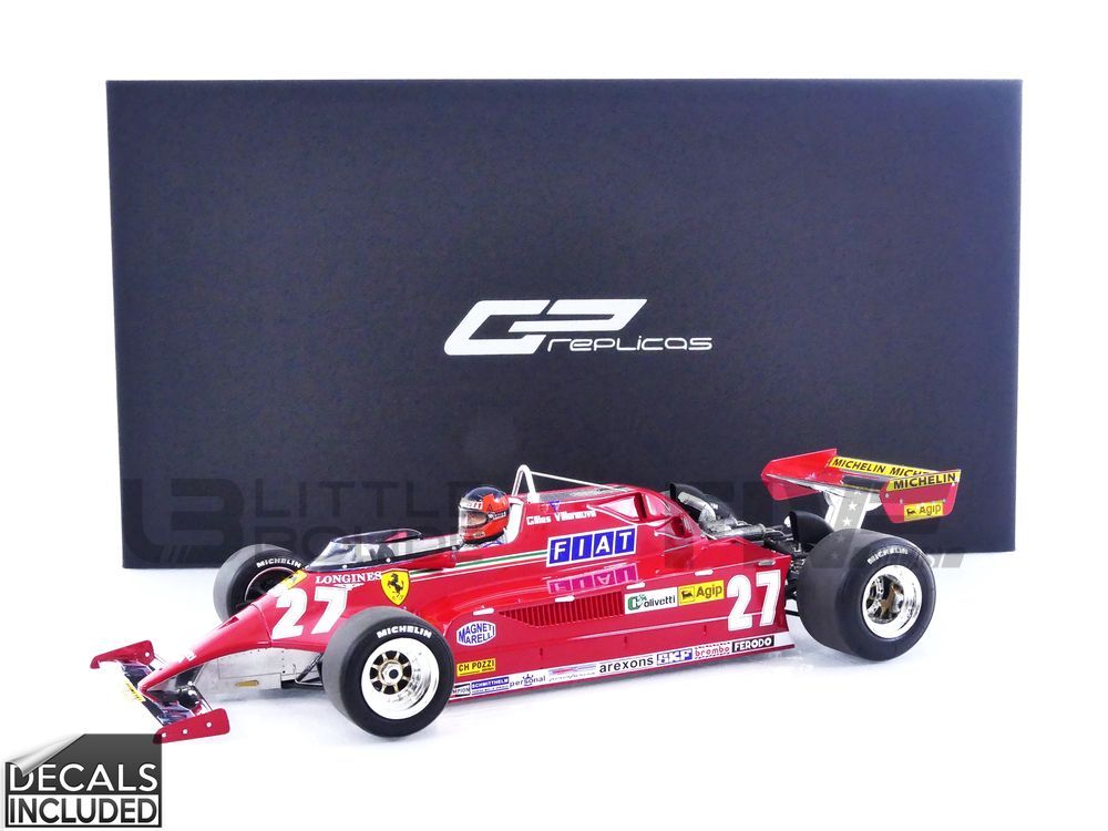gp replicas 18 ferrari 126 ck  winner gp monaco 1981 racing cars formula 1