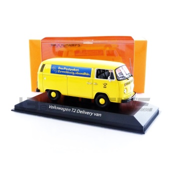 maxichamps 43 volkswagen t2 delivery van deutdche bundepost 1972 road cars utility