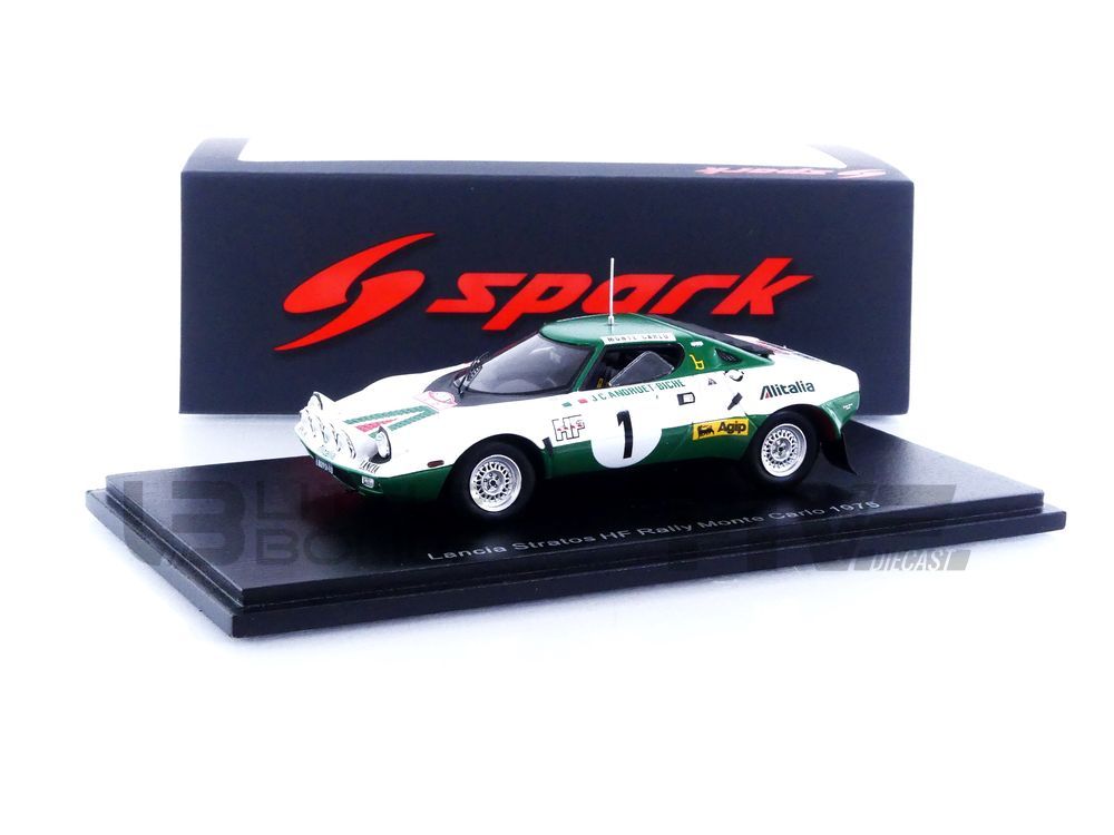 SPARK 1/43 – LANCIA Stratos HF – Rallye Monte Carlo 1975 - Five 