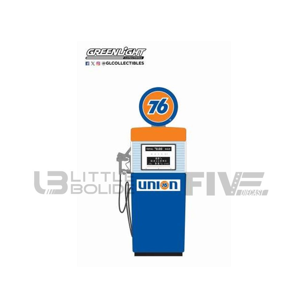 greenlight collectibles 18 pompe à essence tokheim 350 twin gas pumpgulf  accessories garage