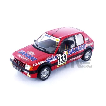 solido 18 peugeot 205 gti 1.6  rallye montecarlo 1986 racing cars rallye
