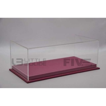 atlantic case 12 display case showcase 12  mulhouse pink leather accessories display