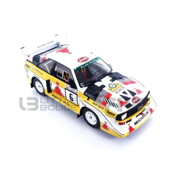ixo 18 audi sport quattro s1 e2  1000 lakes rally 1985 racing cars rallye