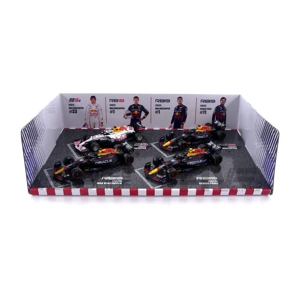 PACK-38092 – BBURAGO 1/43 - RED BULL Pack - RB16B Turkish - RB18