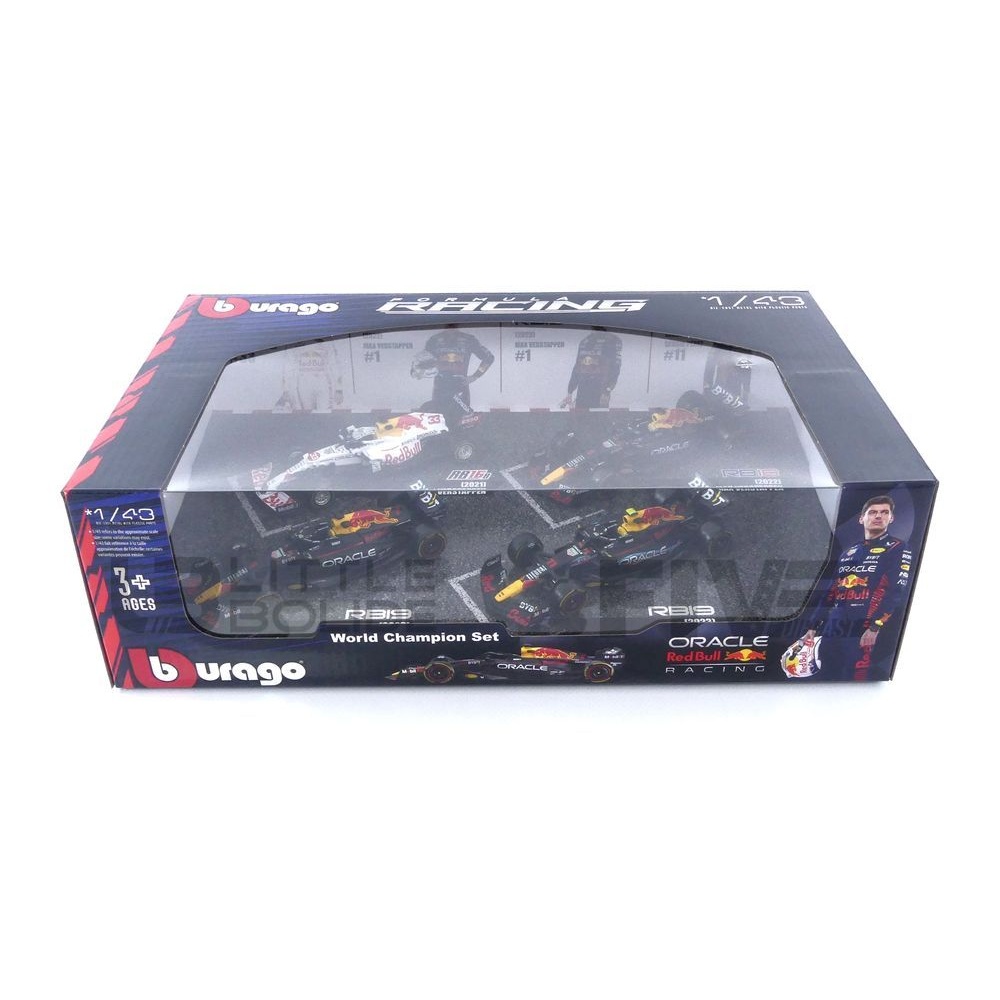 PACK-38092 – BBURAGO 1/43 - RED BULL Pack - RB16B Turkish - RB18