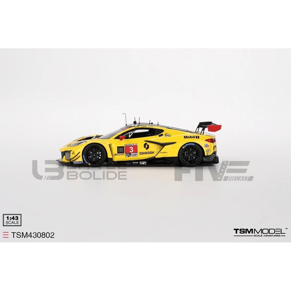 truescale miniatures 43 chevrolet corvette z06 gt3 r  road america test car 2023  racing cars racing gt