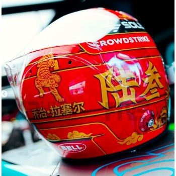spark 5 casque george russell  chinese gp 2024 accessories mini helmets