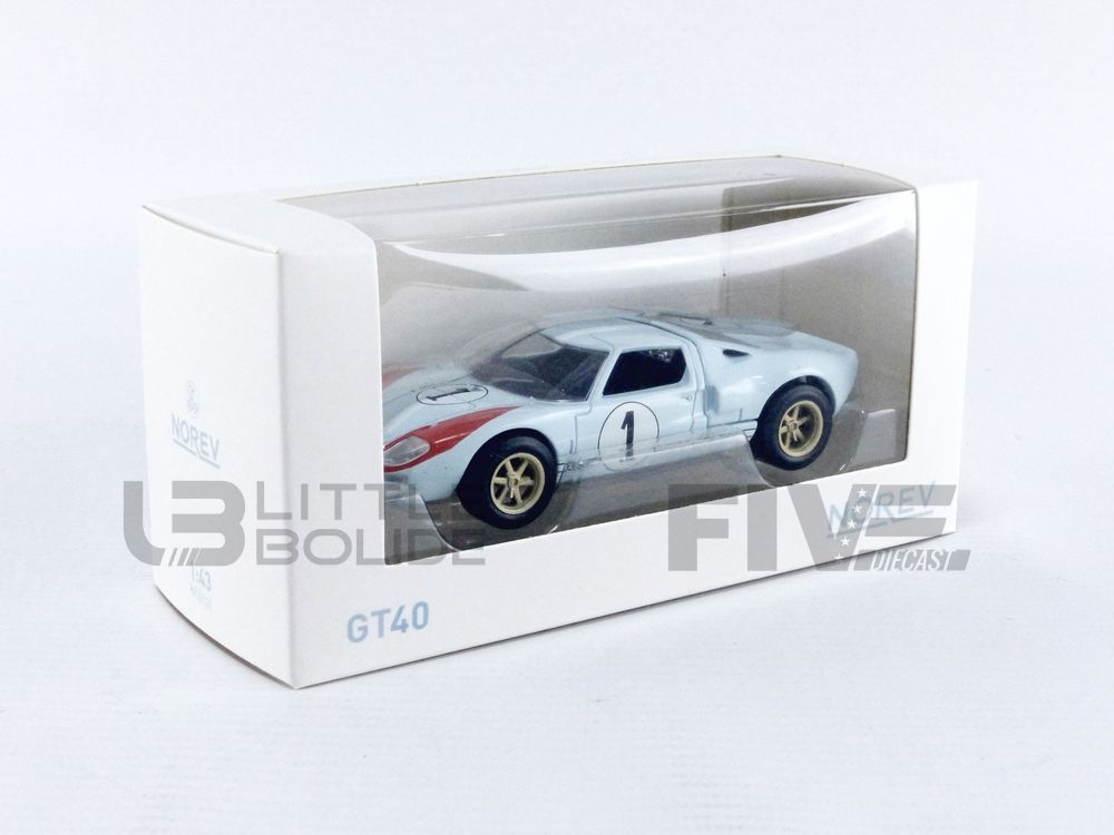 270568 – NOREV - JET CAR 1/43 - FORD GT40 - 1966 - Five Diecast