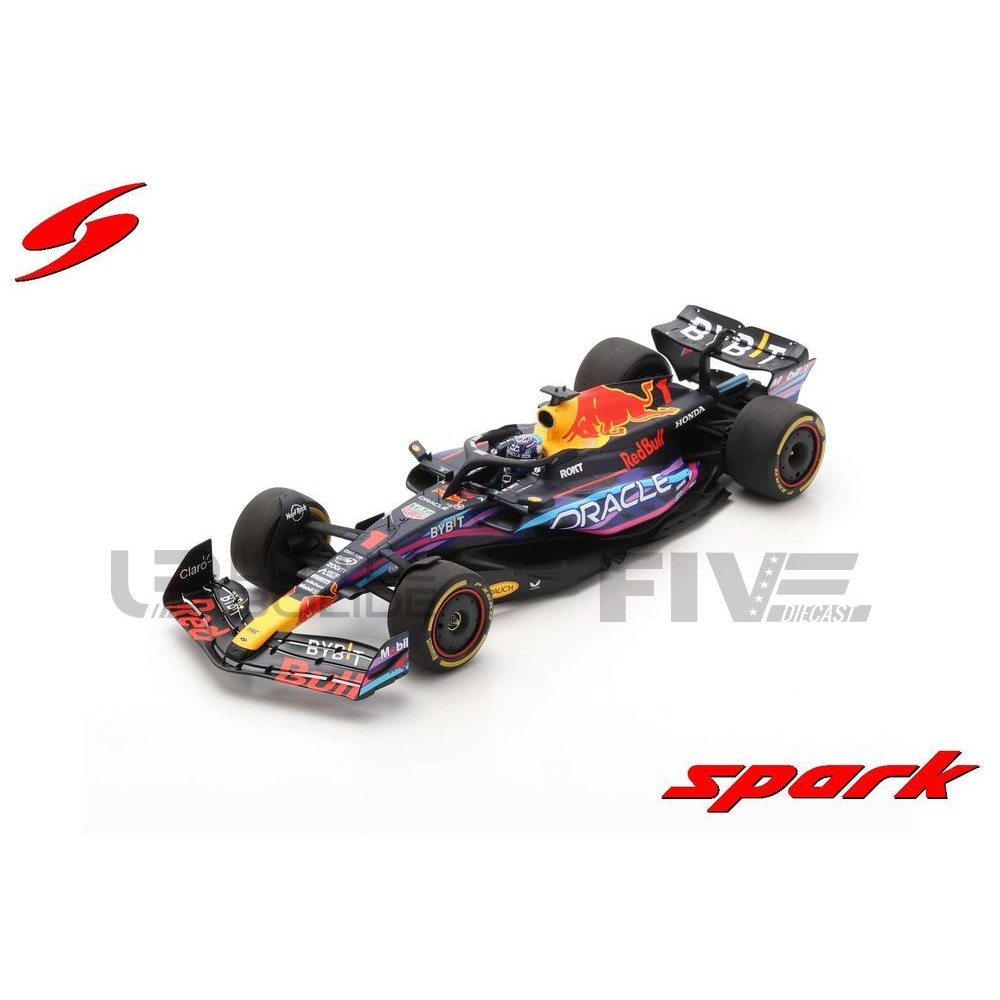 spark 18 red bull rb19  winner miami gp 2023 racing cars formula 1