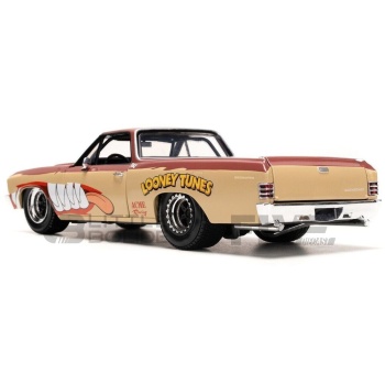 jada toys 24 chevrolet el camino with taz figure  1967 movie and music