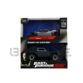 jada toys 32 buggy twin pack flip car & buggy  fast and furious 7 movie and music