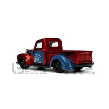 jada toys 32 ford pickup with spider man figure  1941 road cars 4x4 and suv