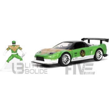 jada toys 32 honda nsx with green power rangers figure  2002 road cars coupe
