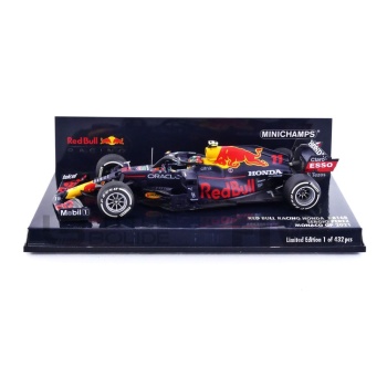 minichamps 43 red bull rb16b honda monaco gp 2021 racing cars formula 1