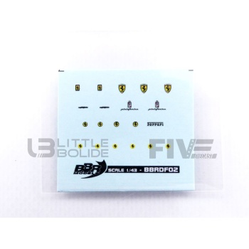 bbr 43 accessoires decal ferrari emblems accessories transkits
