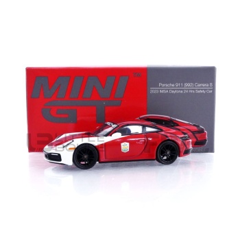 mini gt 64 porsche 911 (992) carrera s safety car imsa daytona 2023 road cars coupe