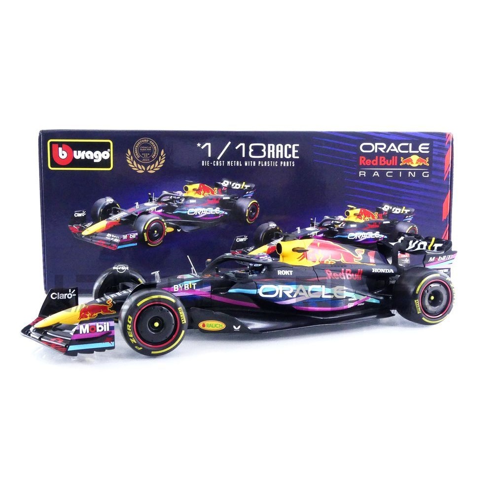 18003-V-MIAMI – BBURAGO 1/18 - RED BULL RB19 - World Champion
