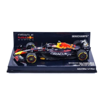 minichamps 43 red bull rb19  winner british gp 2023 racing cars formula 1