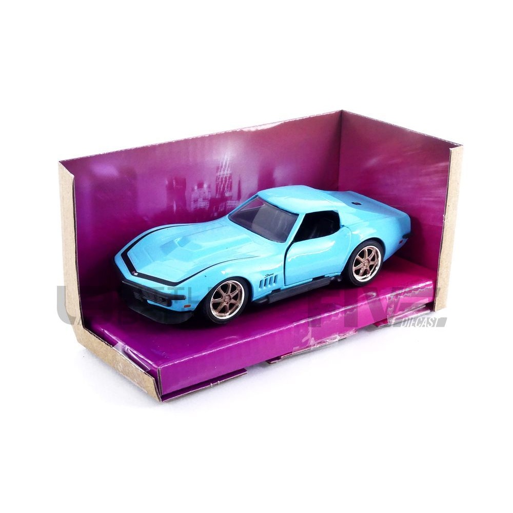 35682BL – JADA TOYS 1/32 - CHEVROLET Corvette Stingray Blue - 1969