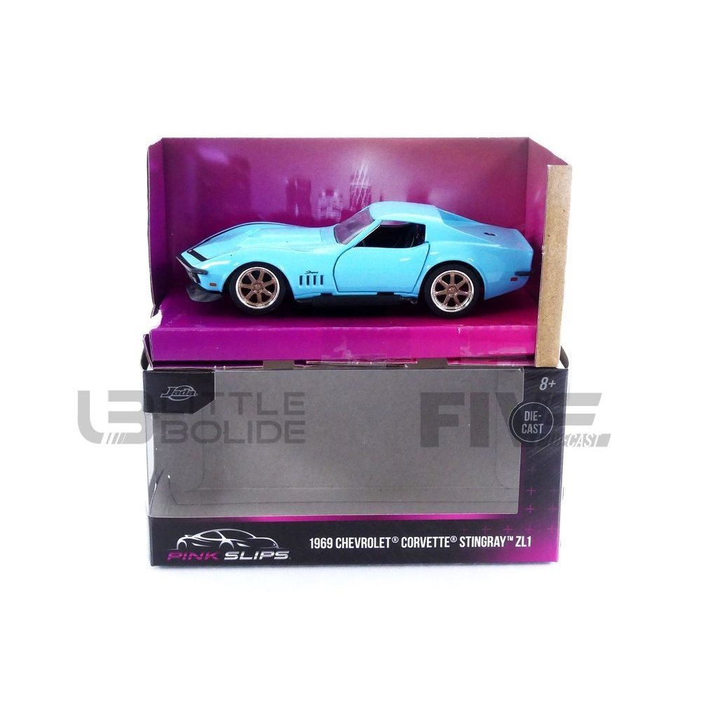 35682BL – JADA TOYS 1/32 - CHEVROLET Corvette Stingray Blue - 1969