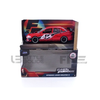 jada toys 32 mitsubishi lancer evolution ix  fast and furious movie and music