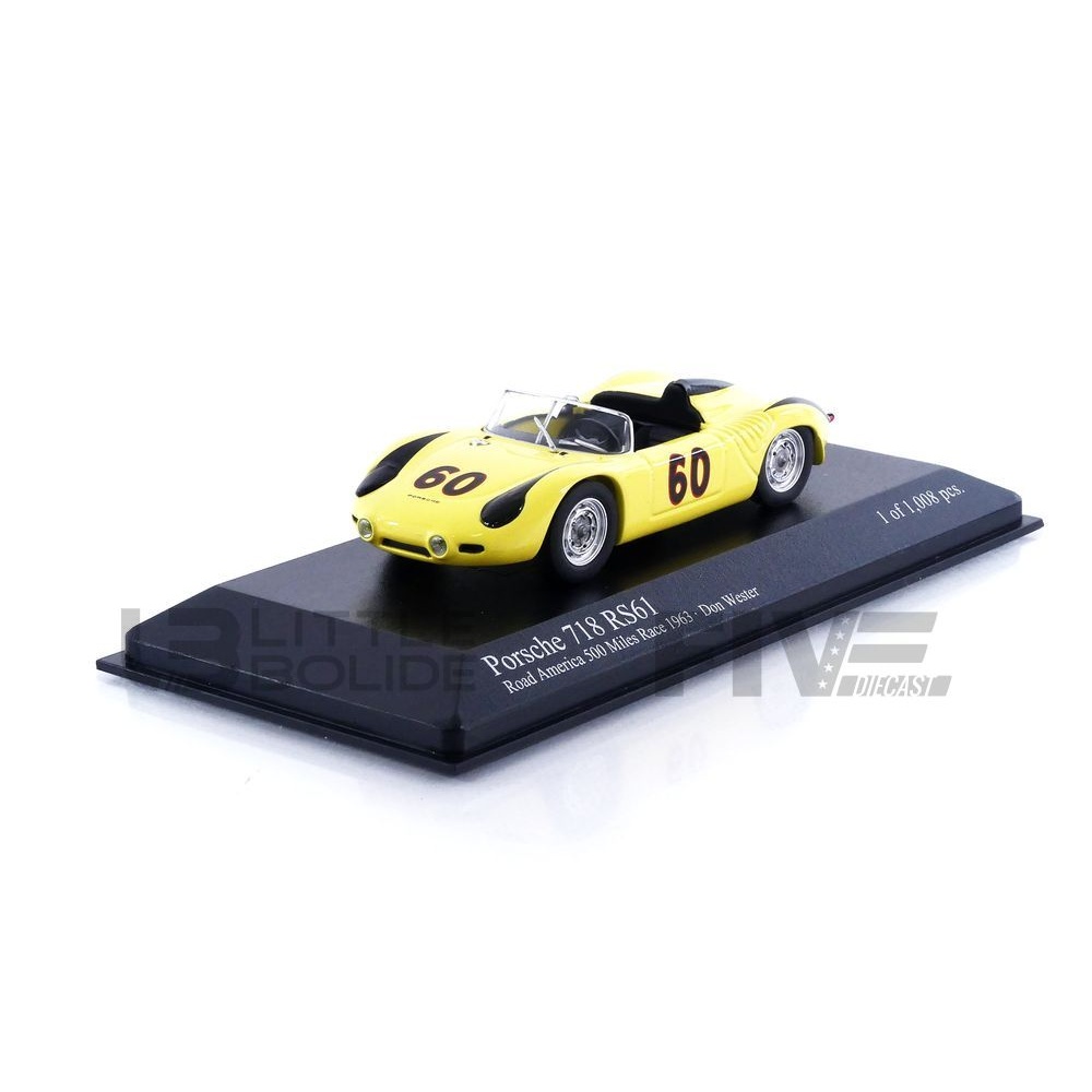 430636560 – MINICHAMPS 1/43 - PORSCHE 718 RS61 Spyder - Road