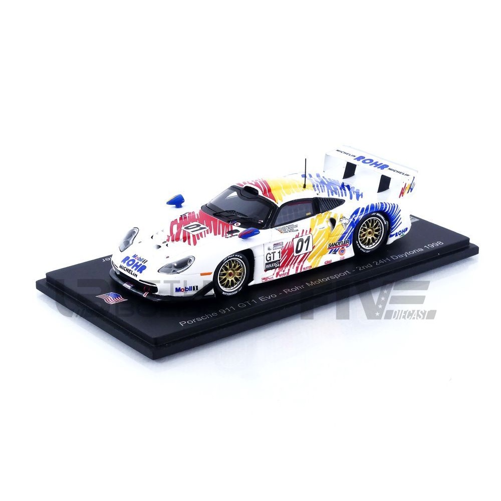 US206 – SPARK 1/43 - PORSCHE 911 GT1 Evo - 2nd Daytona 1998 - Five
