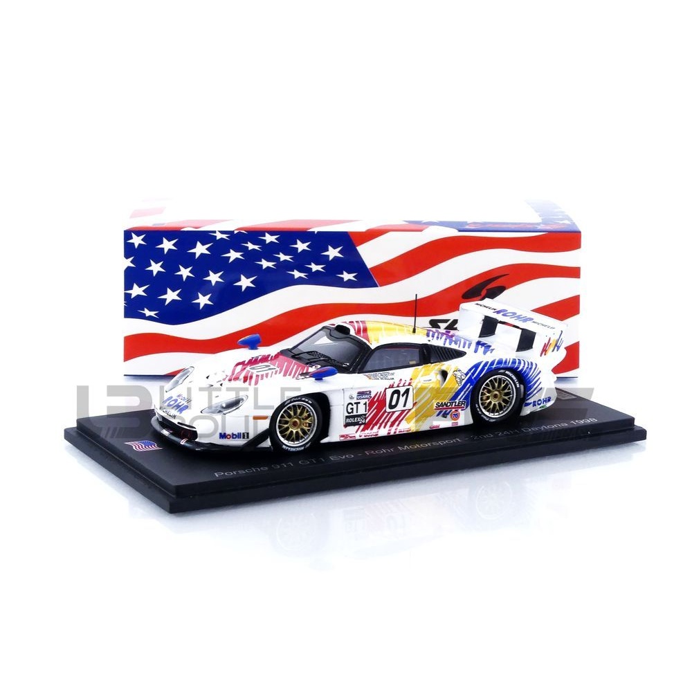 US206 – SPARK 1/43 - PORSCHE 911 GT1 Evo - 2nd Daytona 1998 - Five