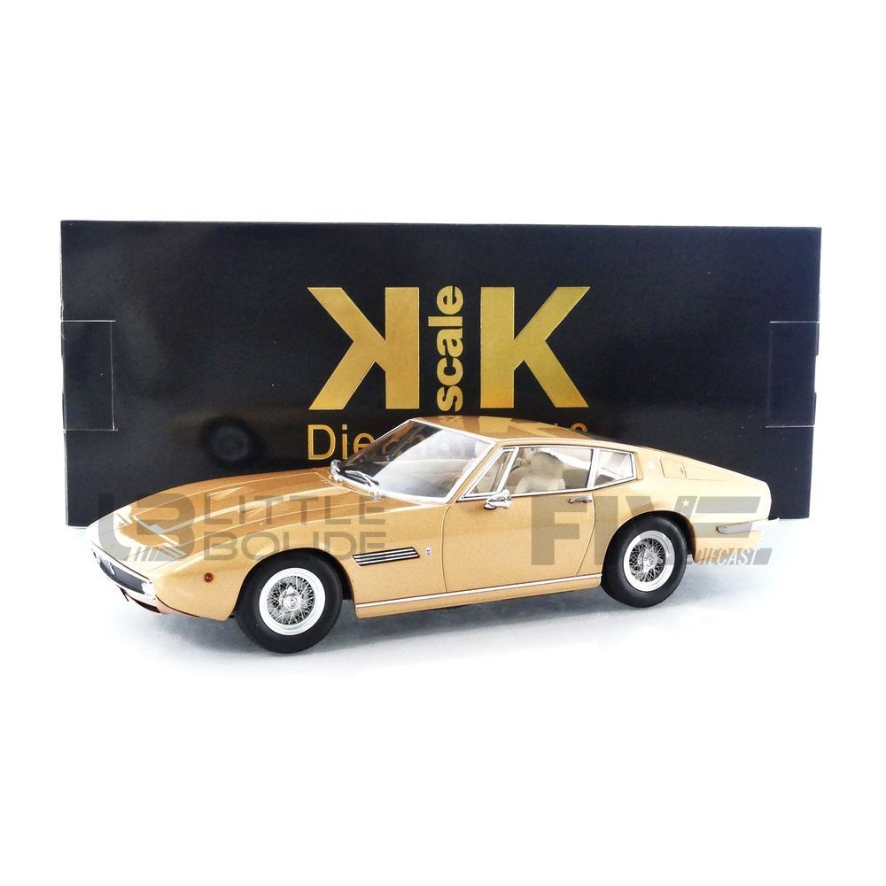 KK-Scale 1:18 Maserati Ghibli Coupe Année De Construction 1969 Or Metallique Kkdc181274