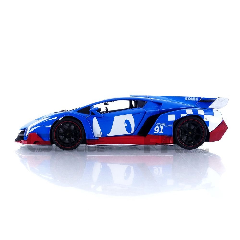 35433BL – JADA TOYS 1/24 - LAMBORGHINI Veneno with Sonic Figure