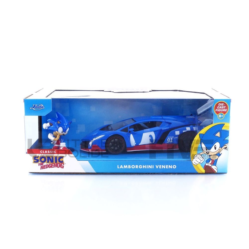 35433BL – JADA TOYS 1/24 - LAMBORGHINI Veneno with Sonic Figure